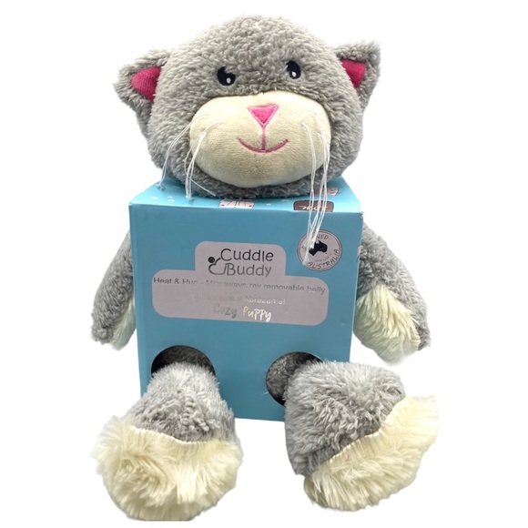 Heatable Cozy Soft Plush Cuddle Buddy Cat  18 Inches - NEW - Picture 1 of 9